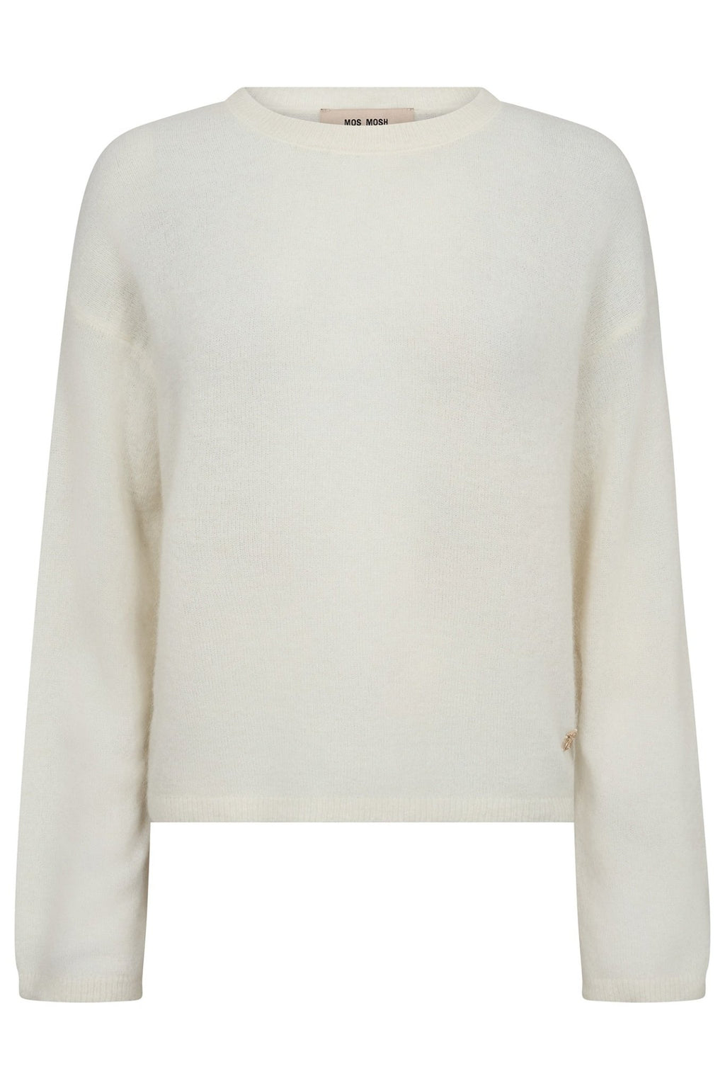 Mos Mosh 173310 Ecru Cream MMMape O - Neck Knit Jumper - Dotique - Mos Mosh