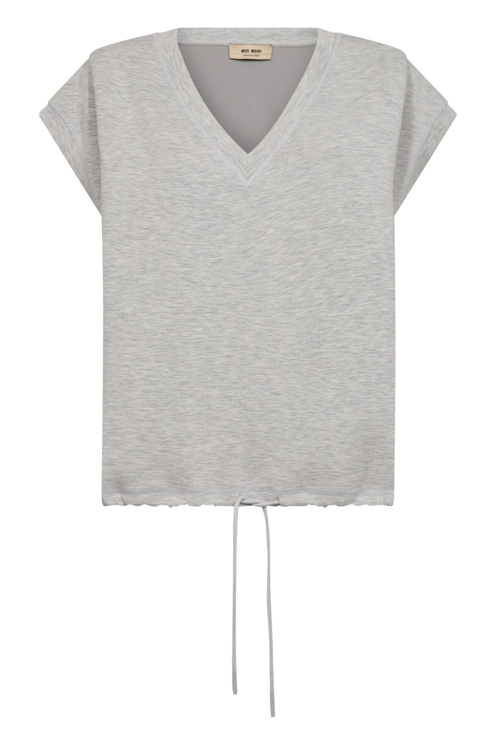 Mos mosh MM Nadi 170910 Light Grey SL O Neck Sweatshirt - Dotique