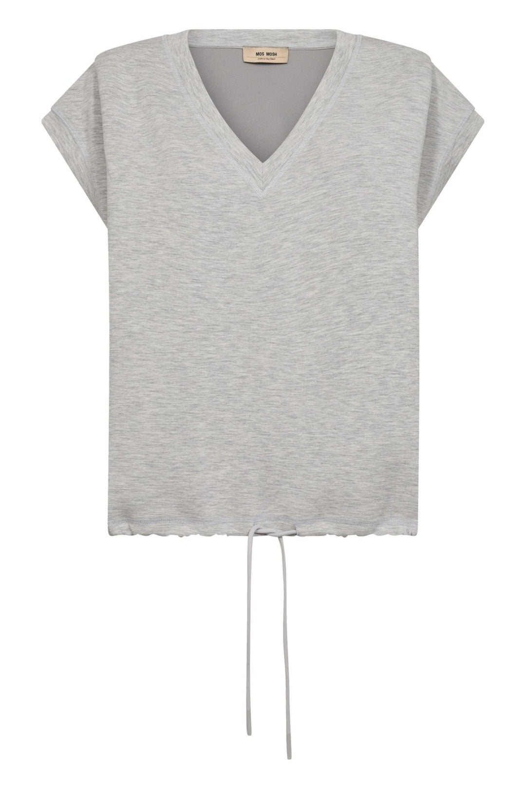 Mos mosh MM Nadi 170910 Light Grey SL O Neck Sweatshirt - Dotique