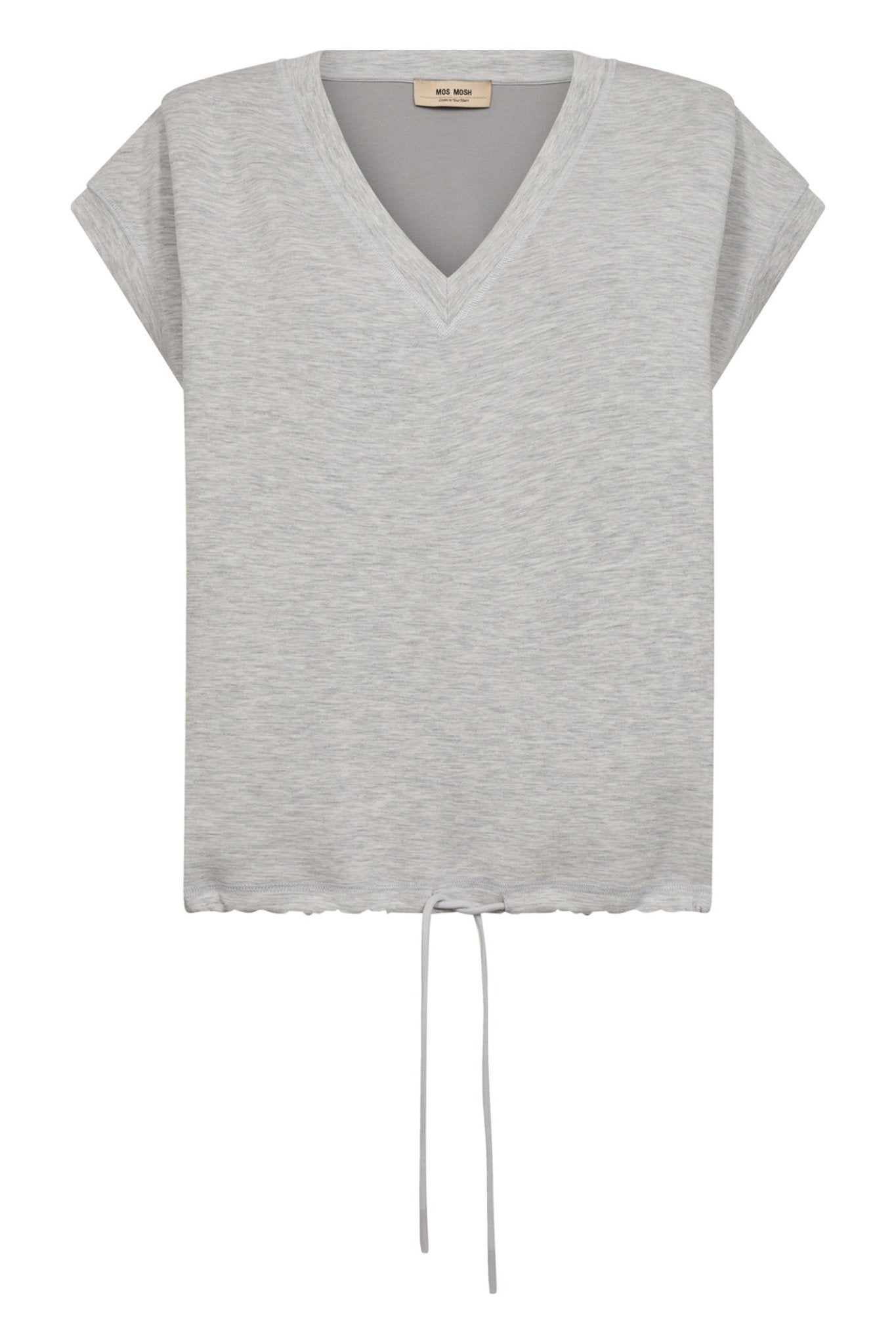Mos mosh MM Nadi 170910 Light Grey SL O Neck Sweatshirt - Dotique