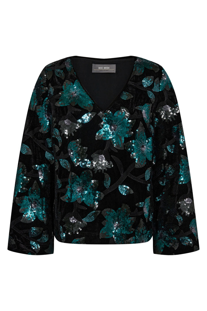 Mos Mosh MMLizza Storm Velvet Sequin Top - Dotique