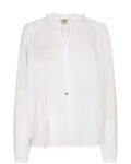 Mos Mosh White MMEisa Cotton Blouse Dotique front
