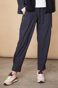 Naya 102 Antracite Grey Cuff Trouser Side Pocket & Zip - Dotique
