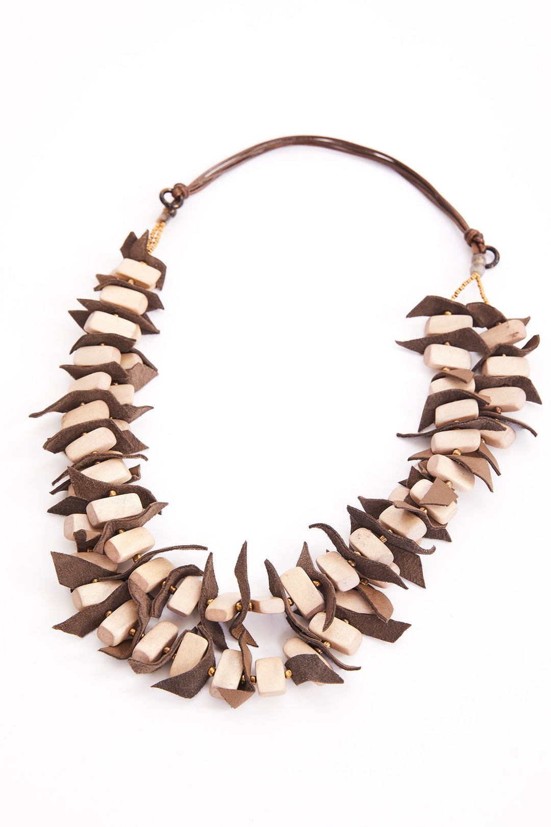 Naya 314 Stone Block Bead Necklace - Dotique