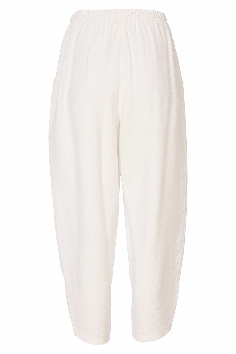 Naya NAS25217 Pull-On Crop Trousers White - Dotique