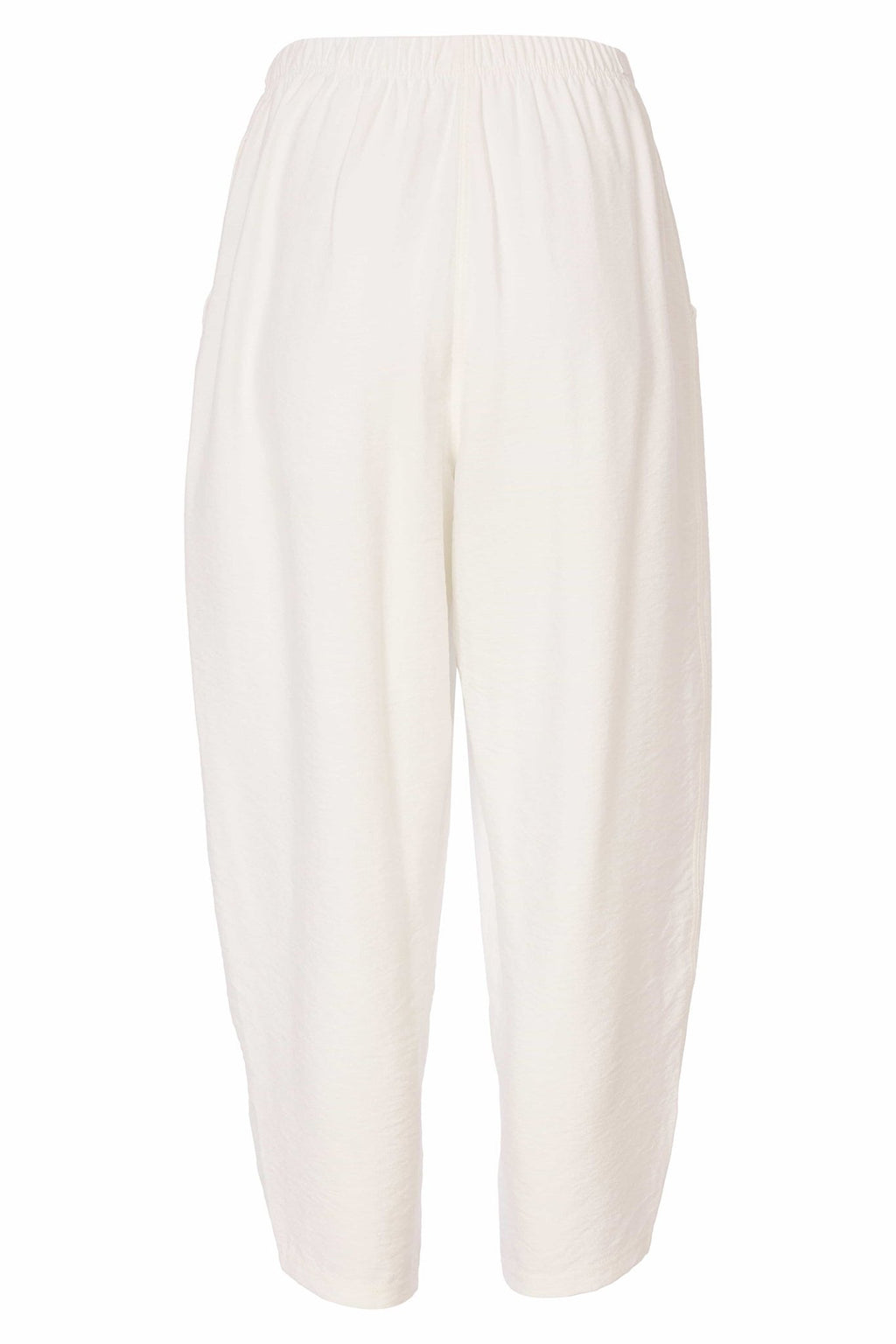Naya NAS25217 Pull-On Crop Trousers White - Dotique