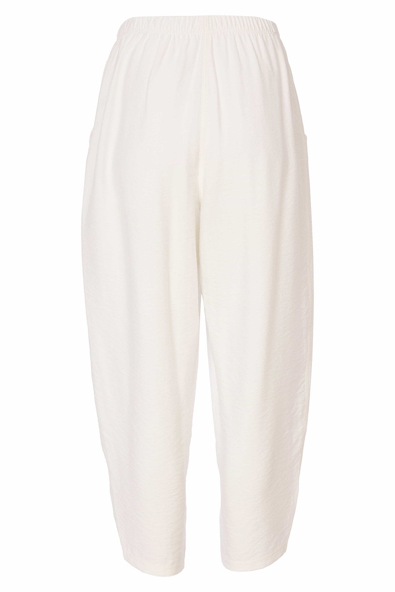 Naya NAS25217 Pull-On Crop Trousers White - Dotique
