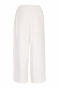 Naya NAS26154 White Pull-On Trousers by Naya, wide leg design, shop Naya styles at Dotique for relaxed summer wear