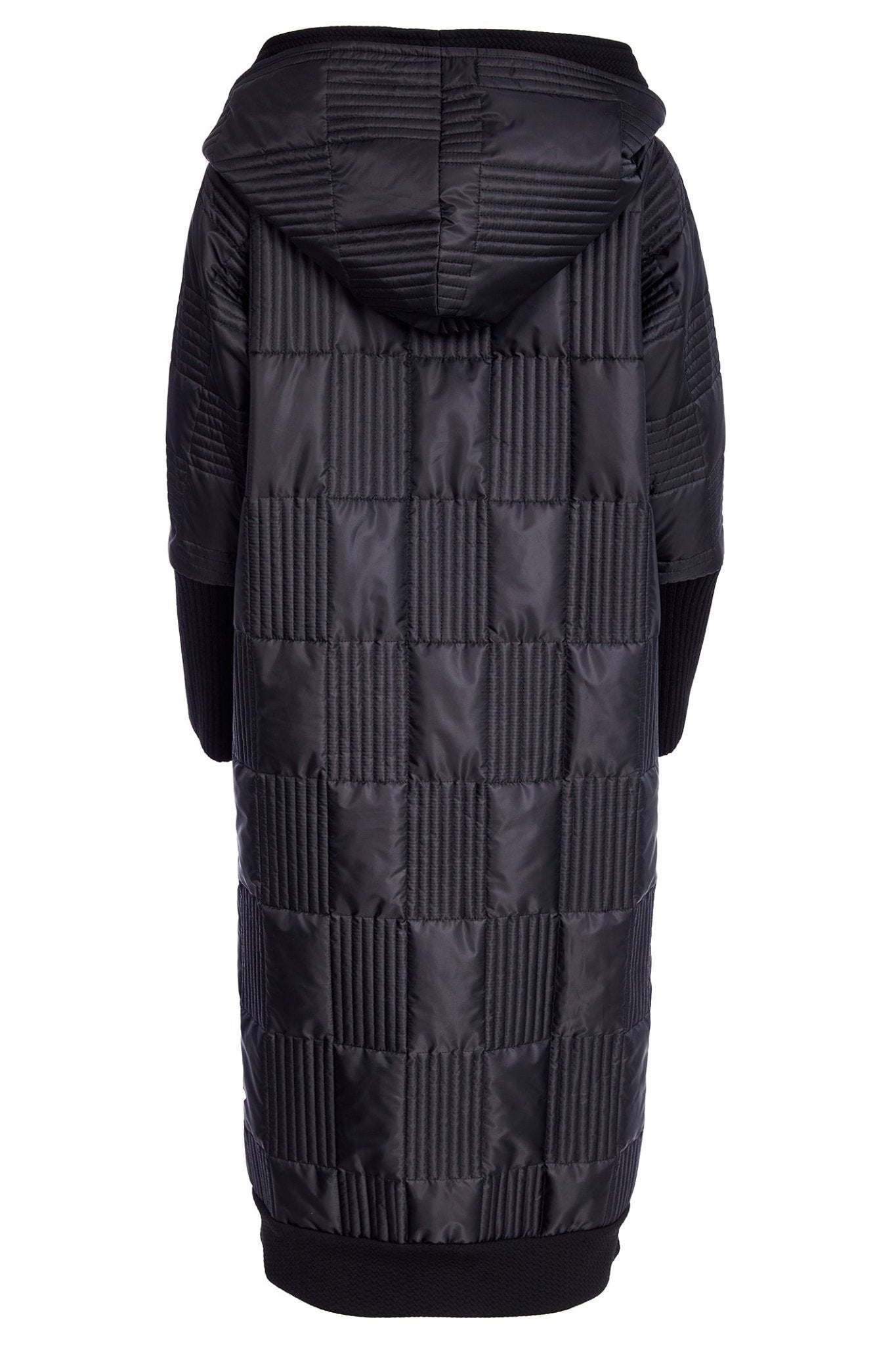 Naya NAW25201 Black Padded Coat with Collar Insert - Dotique - Naya