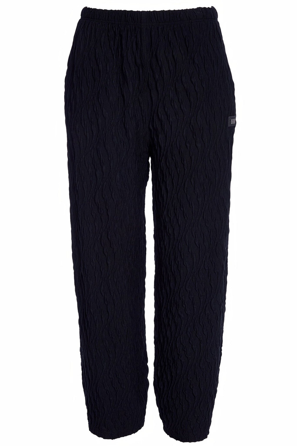 Naya NAW25230 Black Embossed Knit Soft Pull Up Trouser – Colour 09 - Dotique - Naya