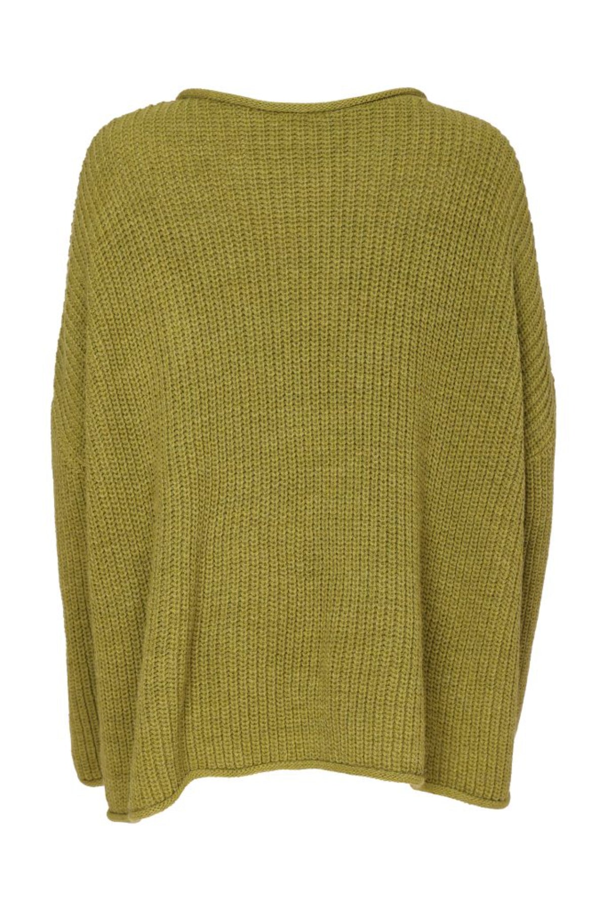 Naya NAW26261 Round Neck Knit with Spot Avocado & Black