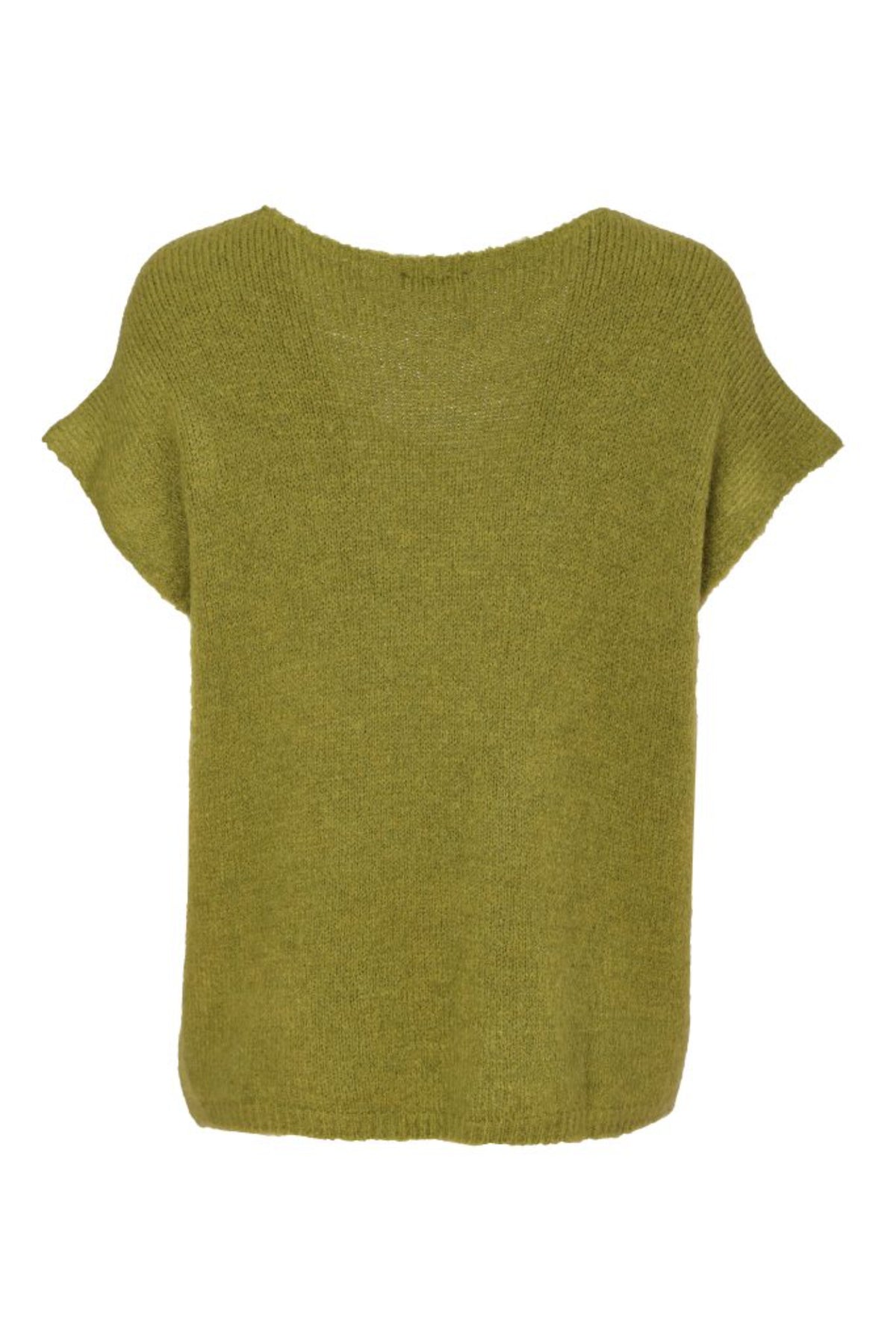 Naya NAW26284 Vee Neck Soft Knit with Extended Shoulder Avocado