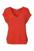 Naya NAW26284 Vee Neck Soft Knit with Extended Shoulder Tigerlily