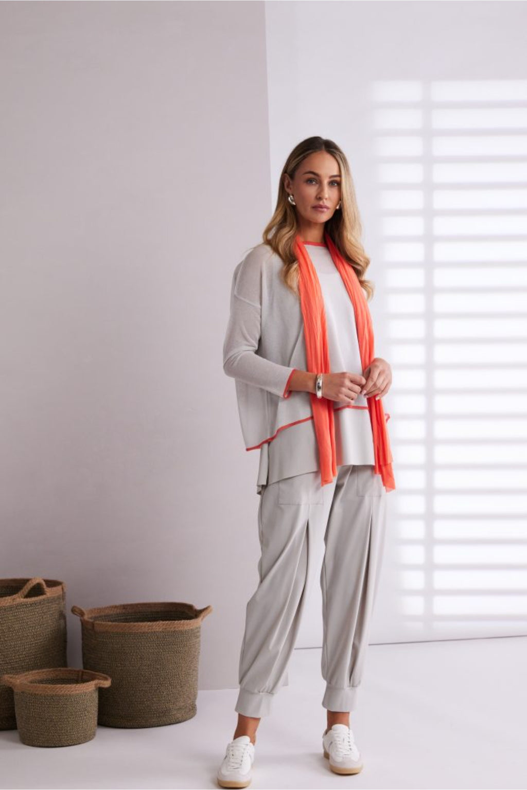 Naya NPA26113 Soft Jersey Neck Scarf Camellia