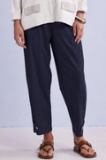 Naya NPA26179 Slim Leg Trouser With Tab At Hem French Blue