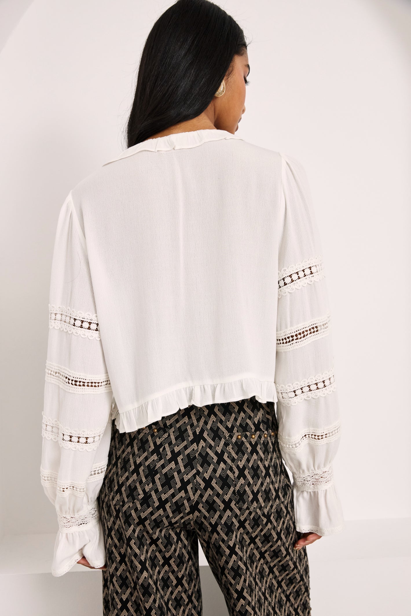 NKN Nekane LX.DARIA Blouse With Guipure And Lace Detailing