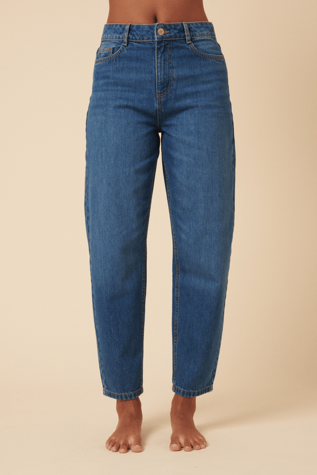 Nobody's Child B242578B Blue Denim Barrel Leg Jeans - Dotique - Nobody’s Child