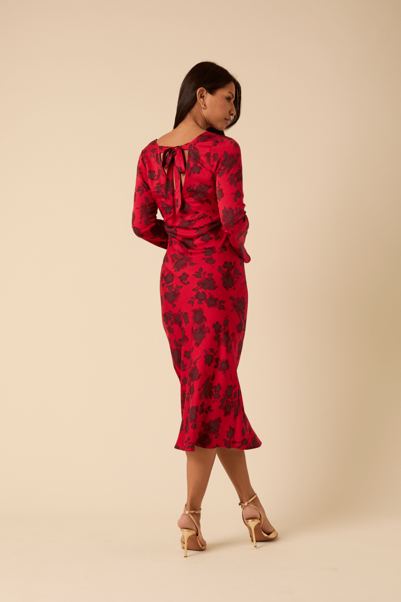 Nobody’s Child D253922 Red Floral Josie Midi Dress - Dotique - Nobody’s Child
