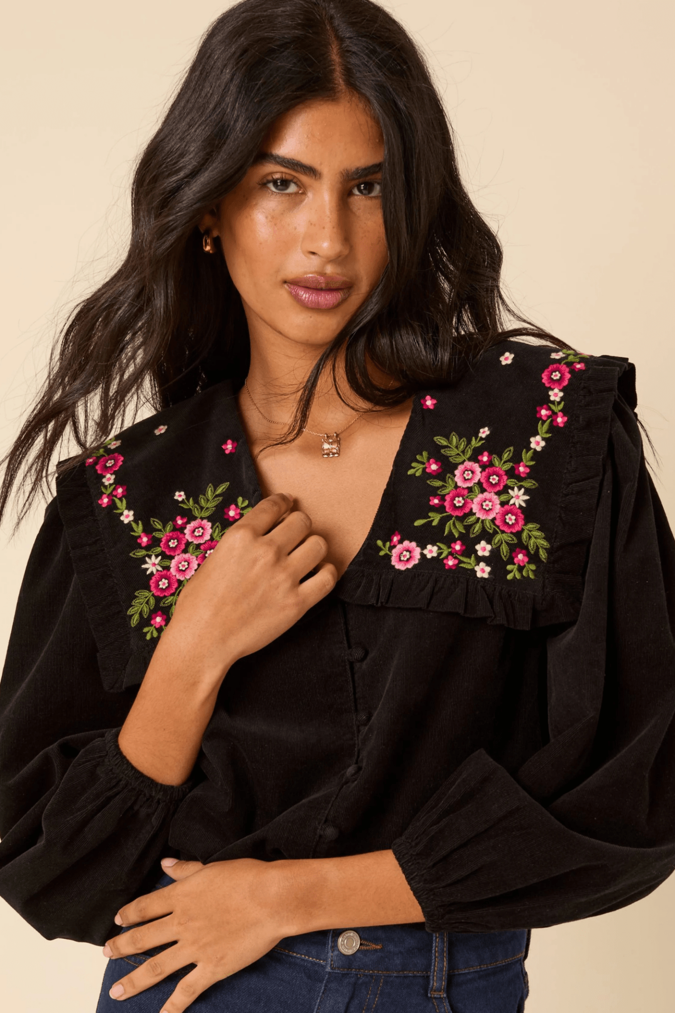 Nobody’s Child T254095 Black Eloise Blouse - Dotique - Nobody’s Child