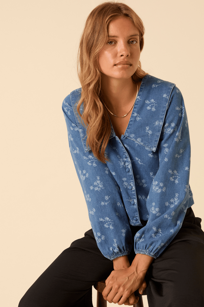 Nobody's Child T254262 Blue Towan Sailor Blouse – Dotique