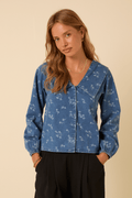 Nobody’s Child T254262 Blue Towan Sailor Blouse - Dotique - Nobody’s Child
