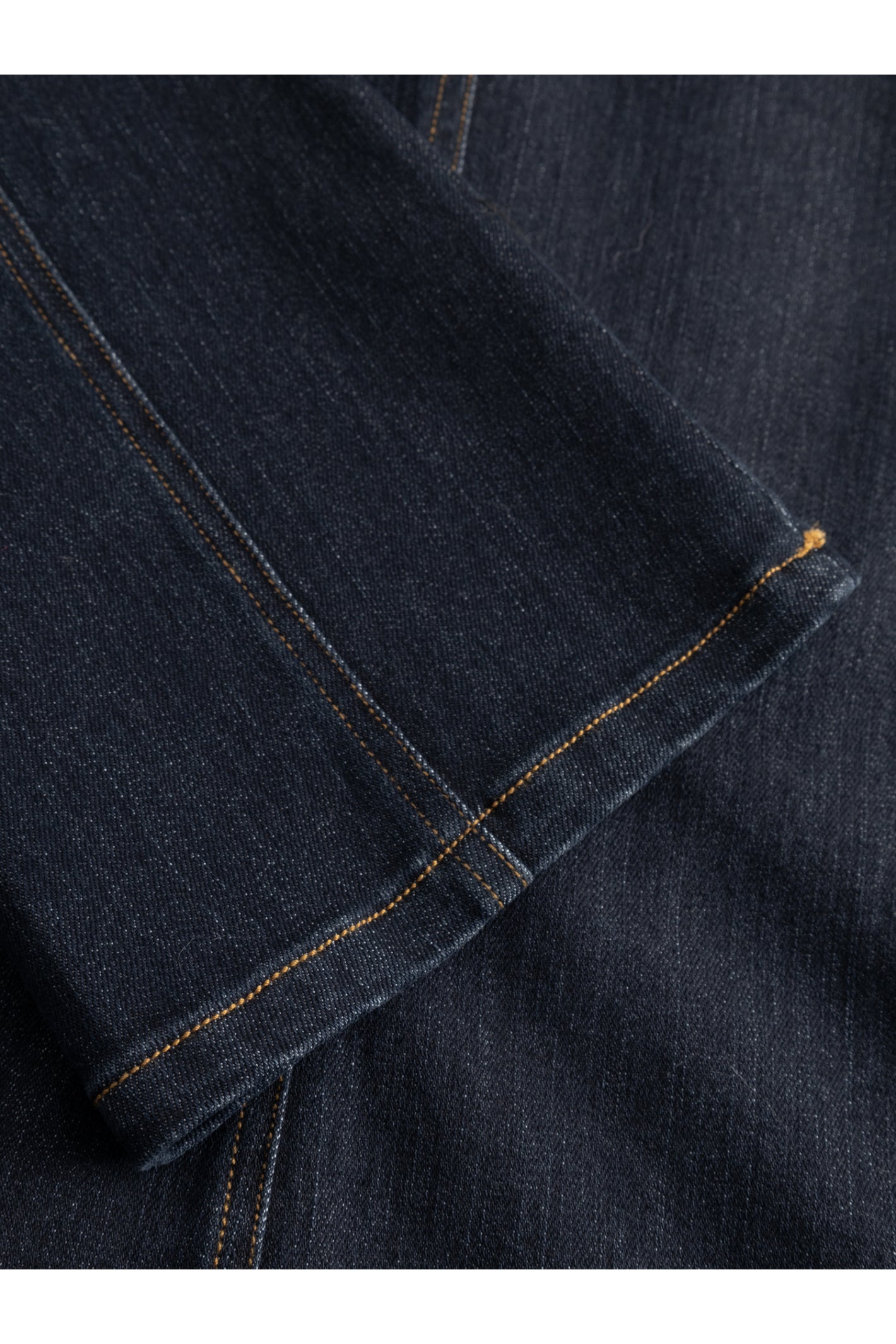 Close-up of detailed stitching on Noella  15080001 N-Mazie Jacket Blue Unwashed by noella shop noella at Dotique