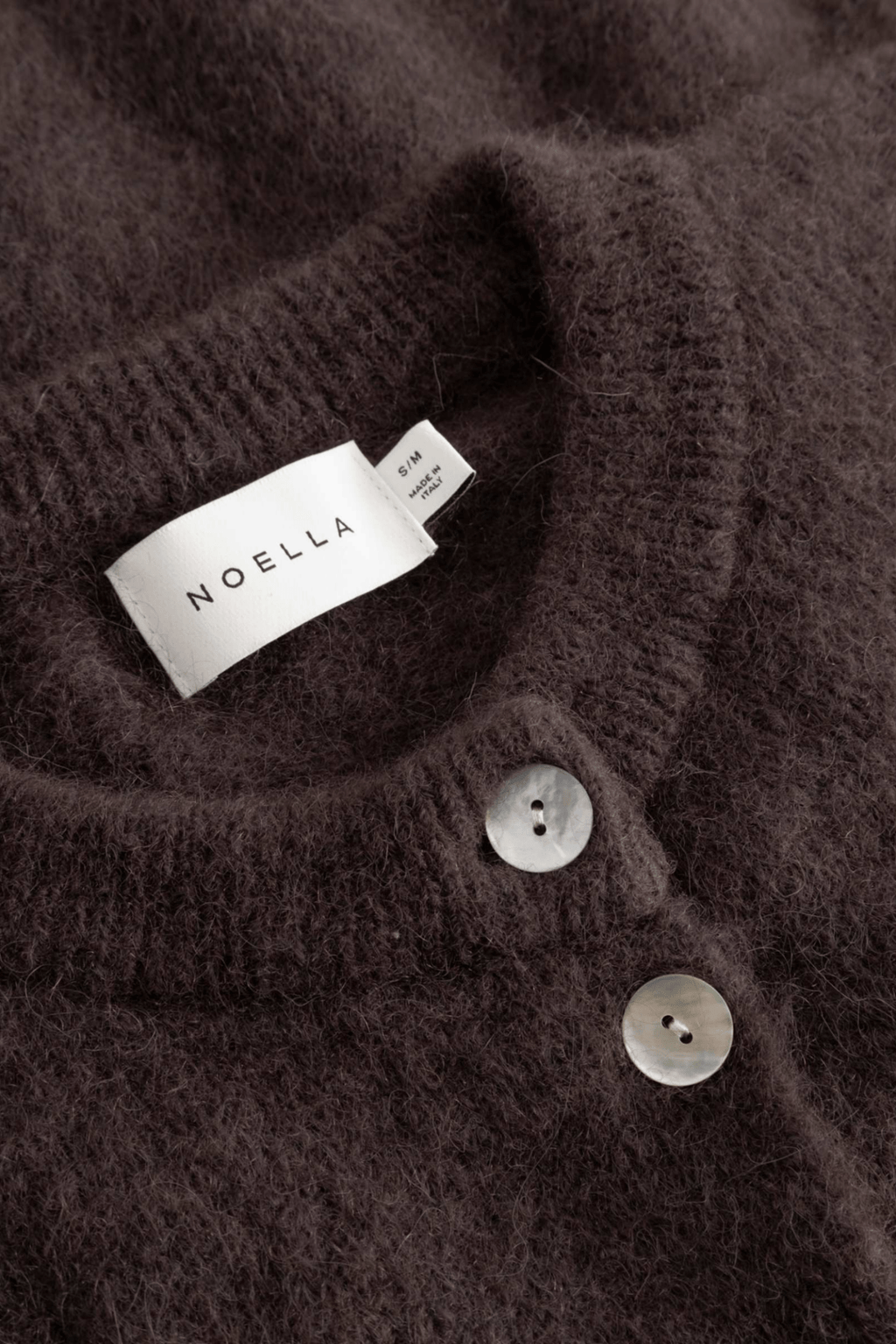 Noella 12940084 Kae Knit Cardigan Chocolate - Dotique - Noella