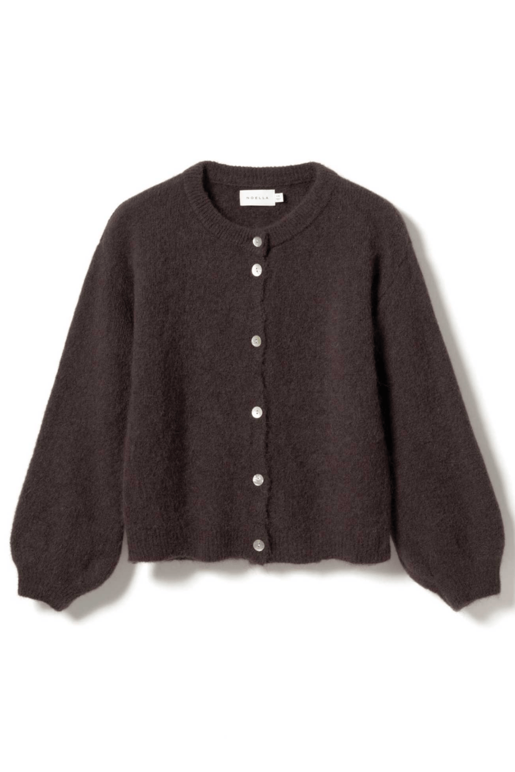 Noella 12940084 Kae Knit Cardigan Chocolate - Dotique - Noella