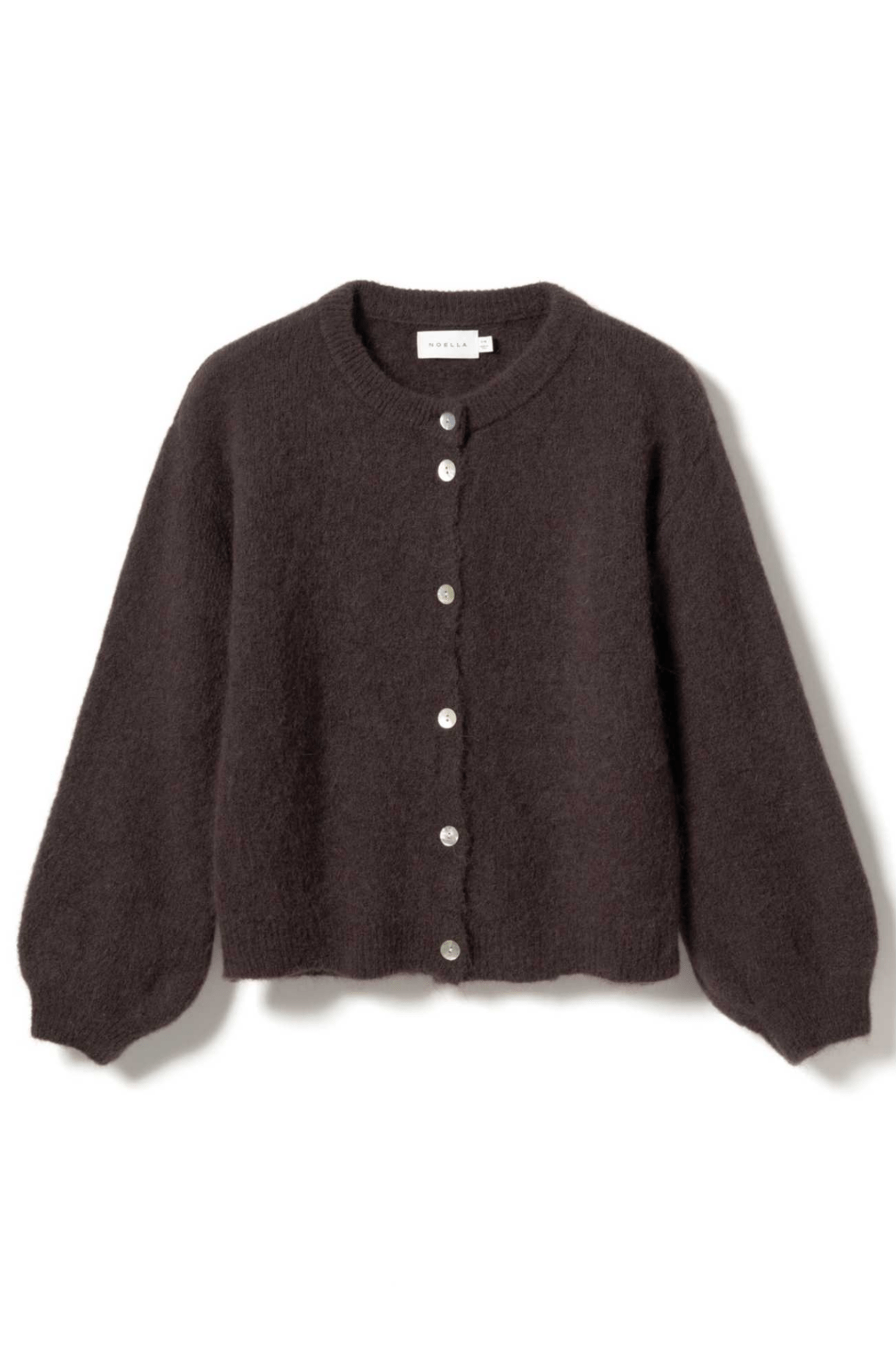 Noella 12940084 Kae Knit Cardigan Chocolate - Dotique - Noella