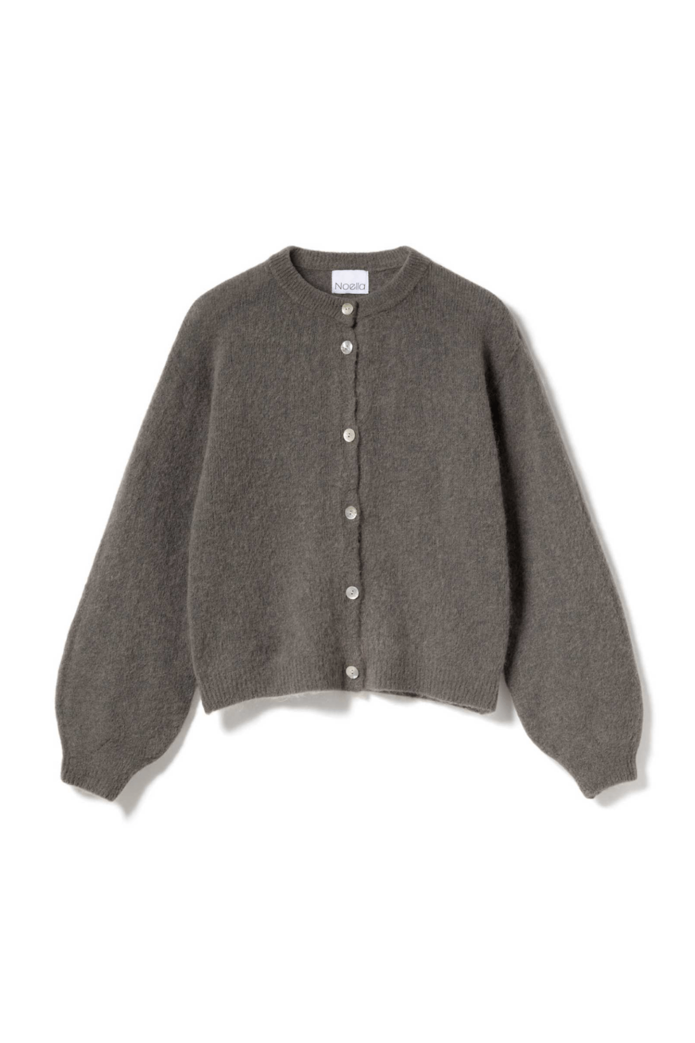 Noella 12940084 Kae Knit Cardigan Coffee - Dotique - Noella
