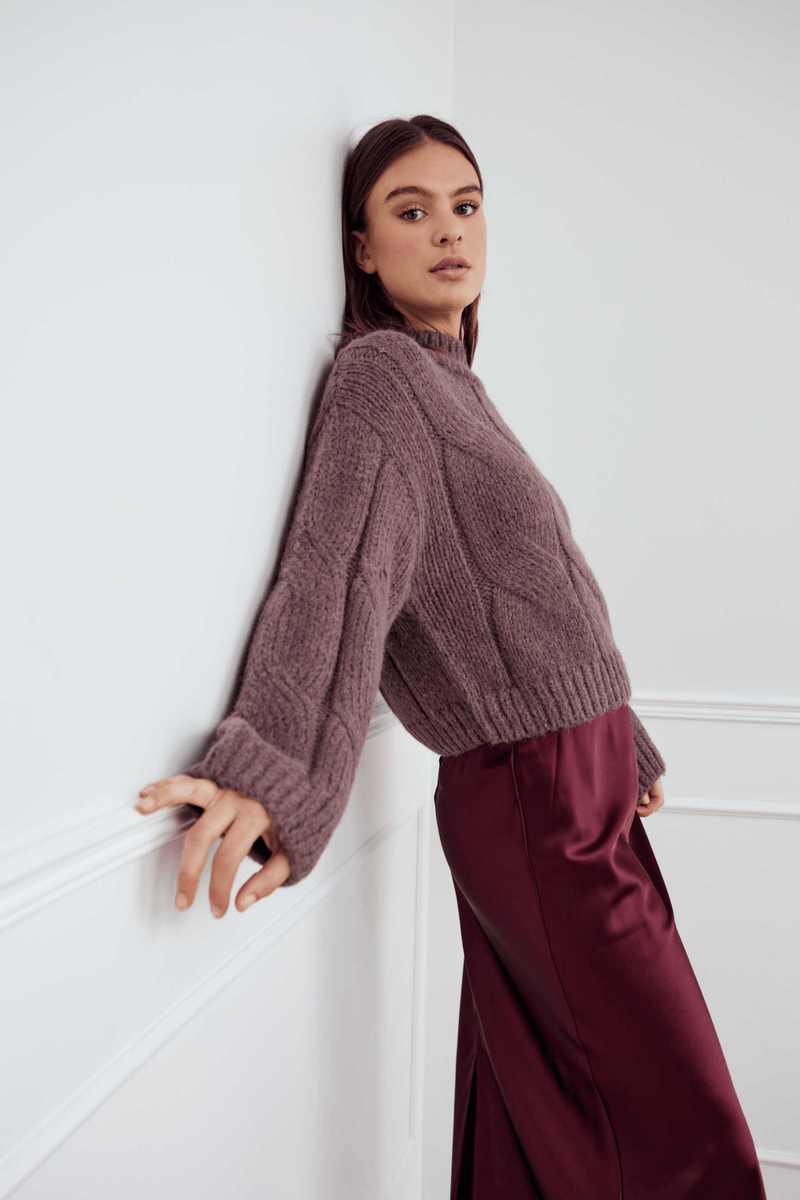 Noella 13780001 Lynx Knit Jumper Morel Brown – Dotique