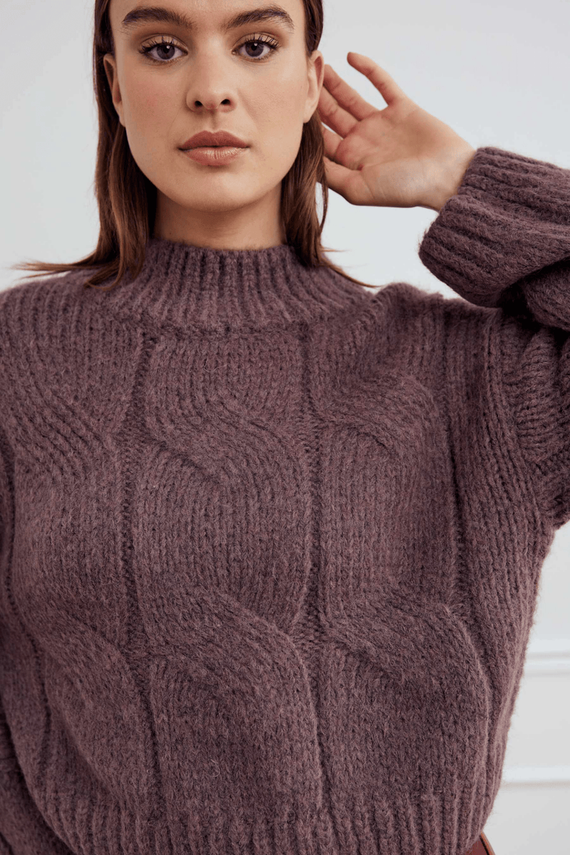 Noella 13780001 Lynx Knit Jumper Morel Brown – Dotique