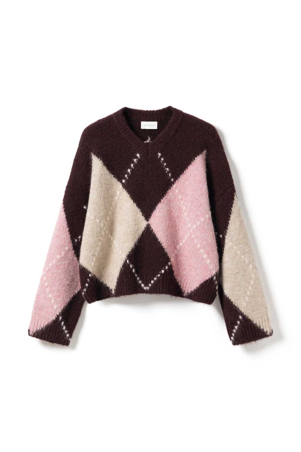 The Noella Lai Knit Jumper in Winetasting Mix brings a softer, more feminine take on the Highland Romance trend. Shop Noella at Dotique.