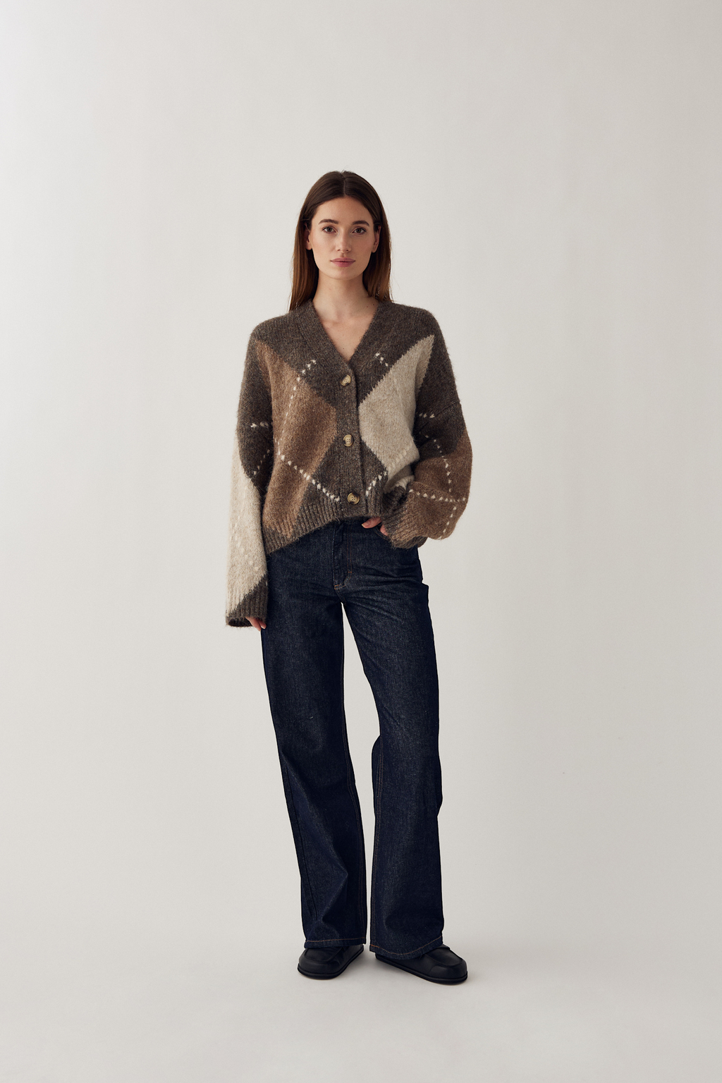 The Noella N-Laiana Knit Cardigan in Ash Brown Mix is the definition of cosy autumn dressing. Shop Noella at Dotique.