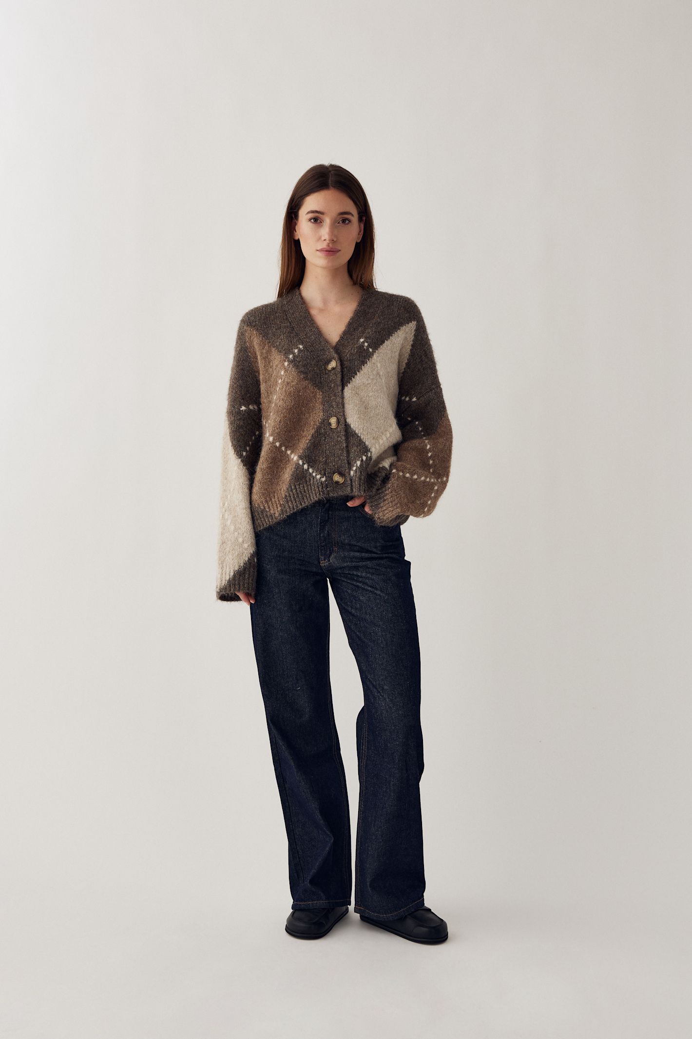 The Noella N-Laiana Knit Cardigan in Ash Brown Mix is the definition of cosy autumn dressing. Shop Noella at Dotique.