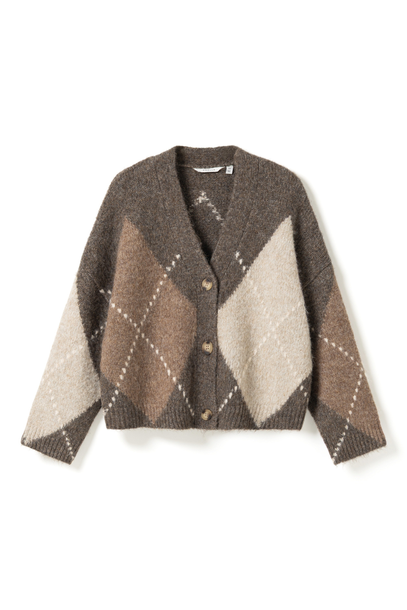 The Noella N-Laiana Knit Cardigan in Ash Brown Mix is the definition of cosy autumn dressing. Shop Noella at Dotique.