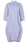 Noen 88549-88235 Blue Tulip Shape Shirt Dress - Dotique