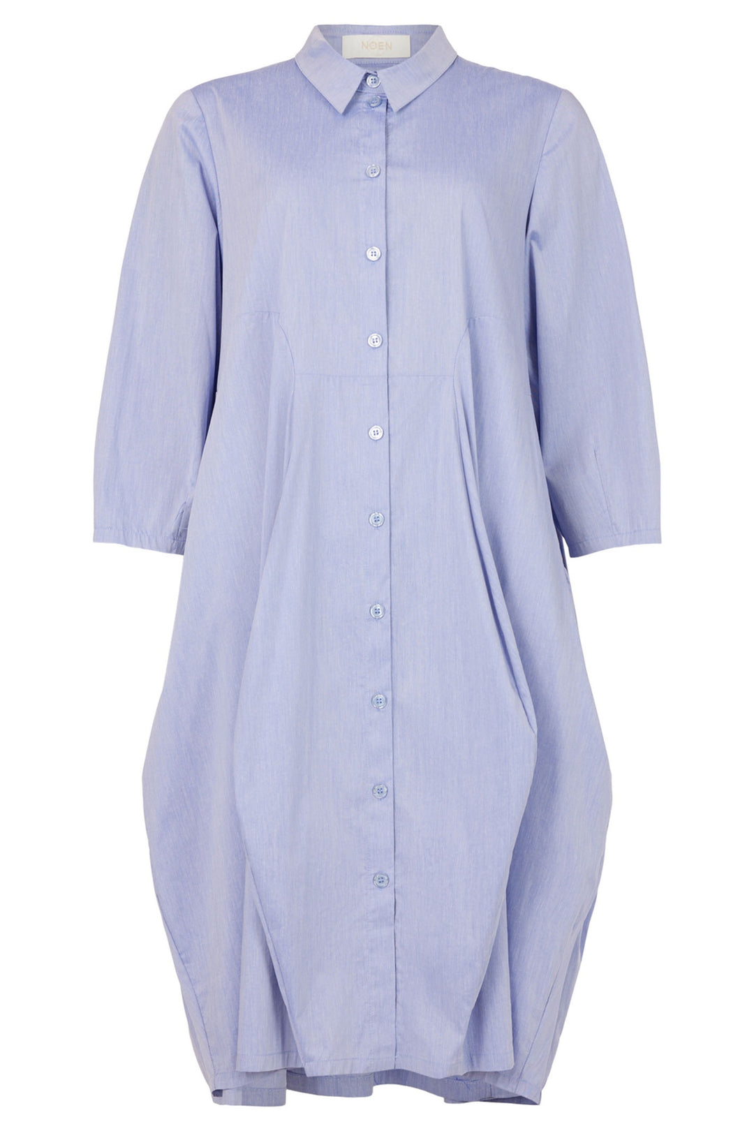 Noen 88549-88235 Blue Tulip Shape Shirt Dress - Dotique