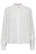 Nümph Nurika Shirt Bright White lace trim white blouse – Dotique

