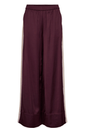 Nümph Nusantina Pants Winetasting satin wide leg trousers – Dotique

