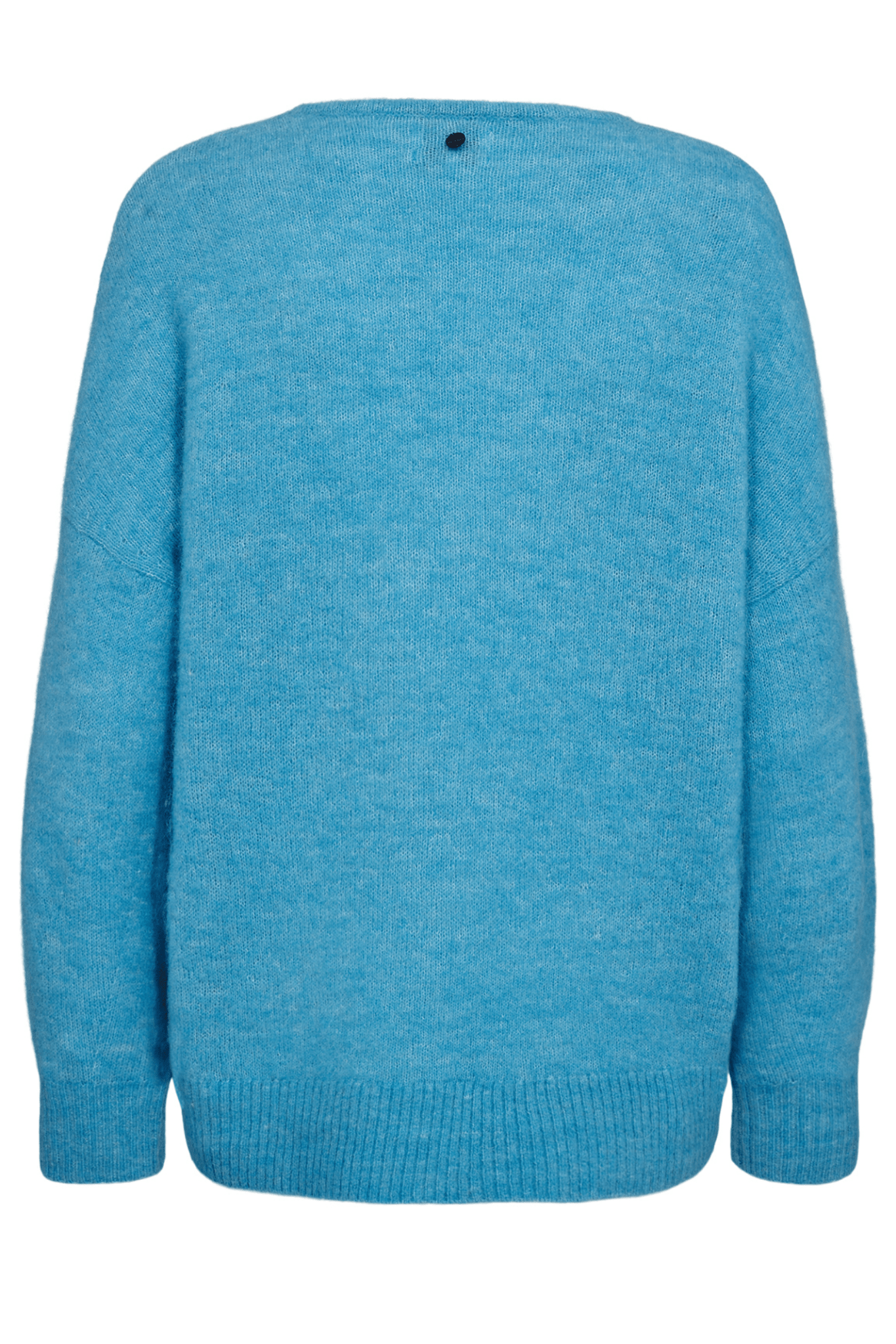 Nümph Nuriette V-Neck Pullover Aquarius blue alpaca wool jumper – Dotique

