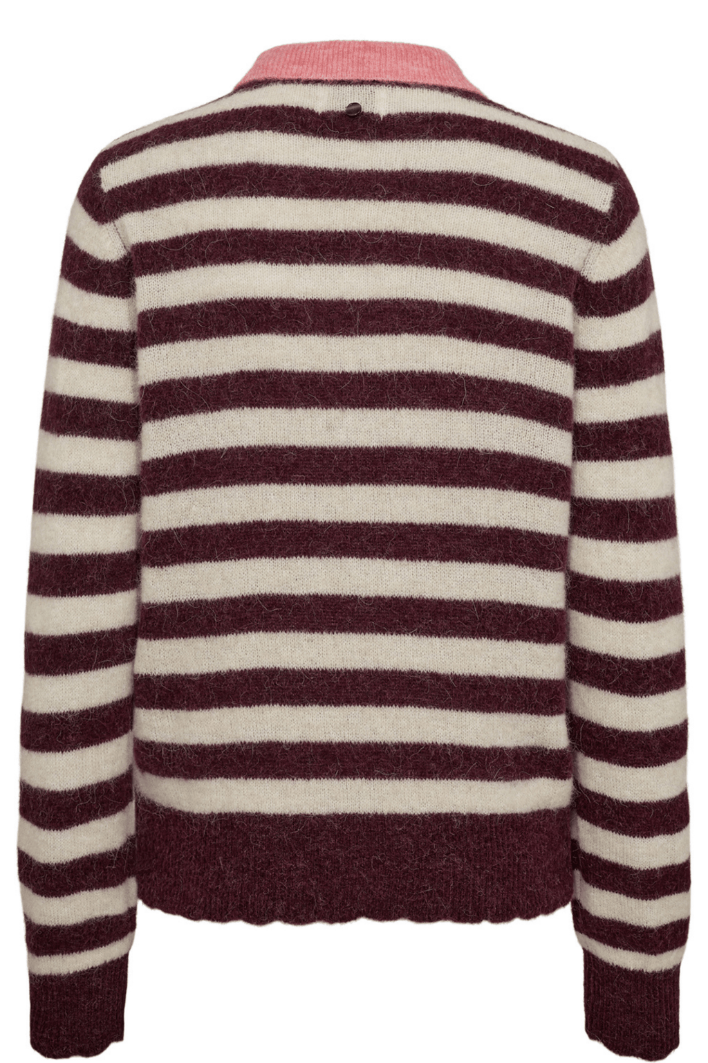 Nümph Nuciara Riette Stripe Pullover Winetasting striped alpaca wool jumper – Dotique

