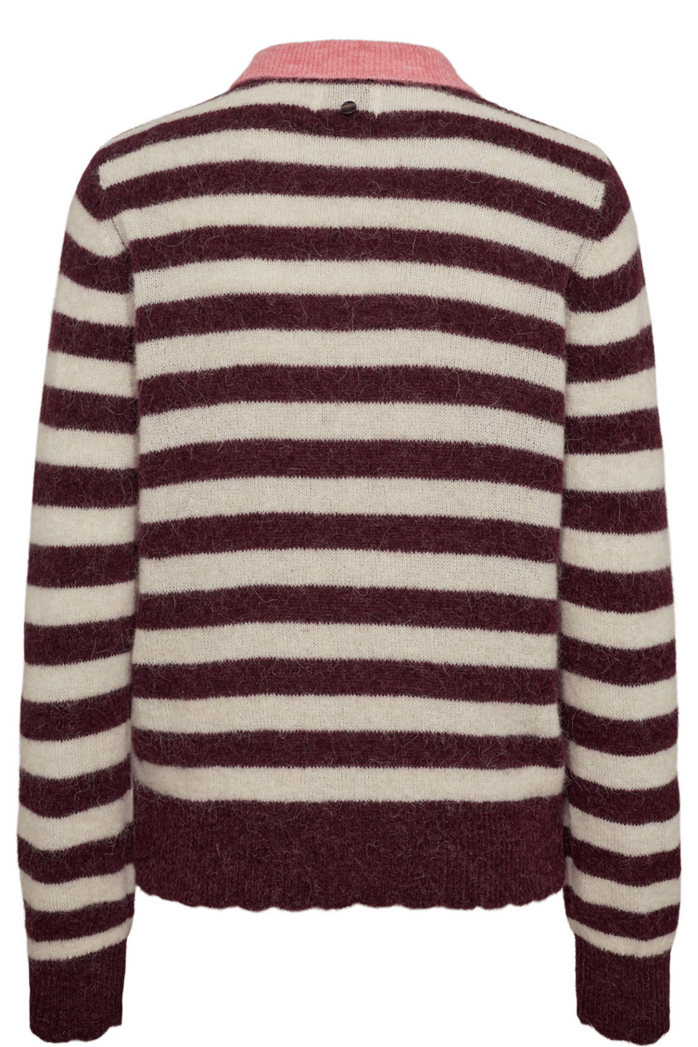 Nümph Nuciara Riette Stripe Pullover Winetasting striped alpaca wool jumper – Dotique


