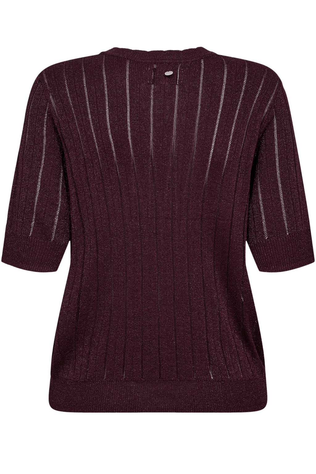 Nümph Numisja SS Pullover Winetasting shimmer knit top – Dotique

