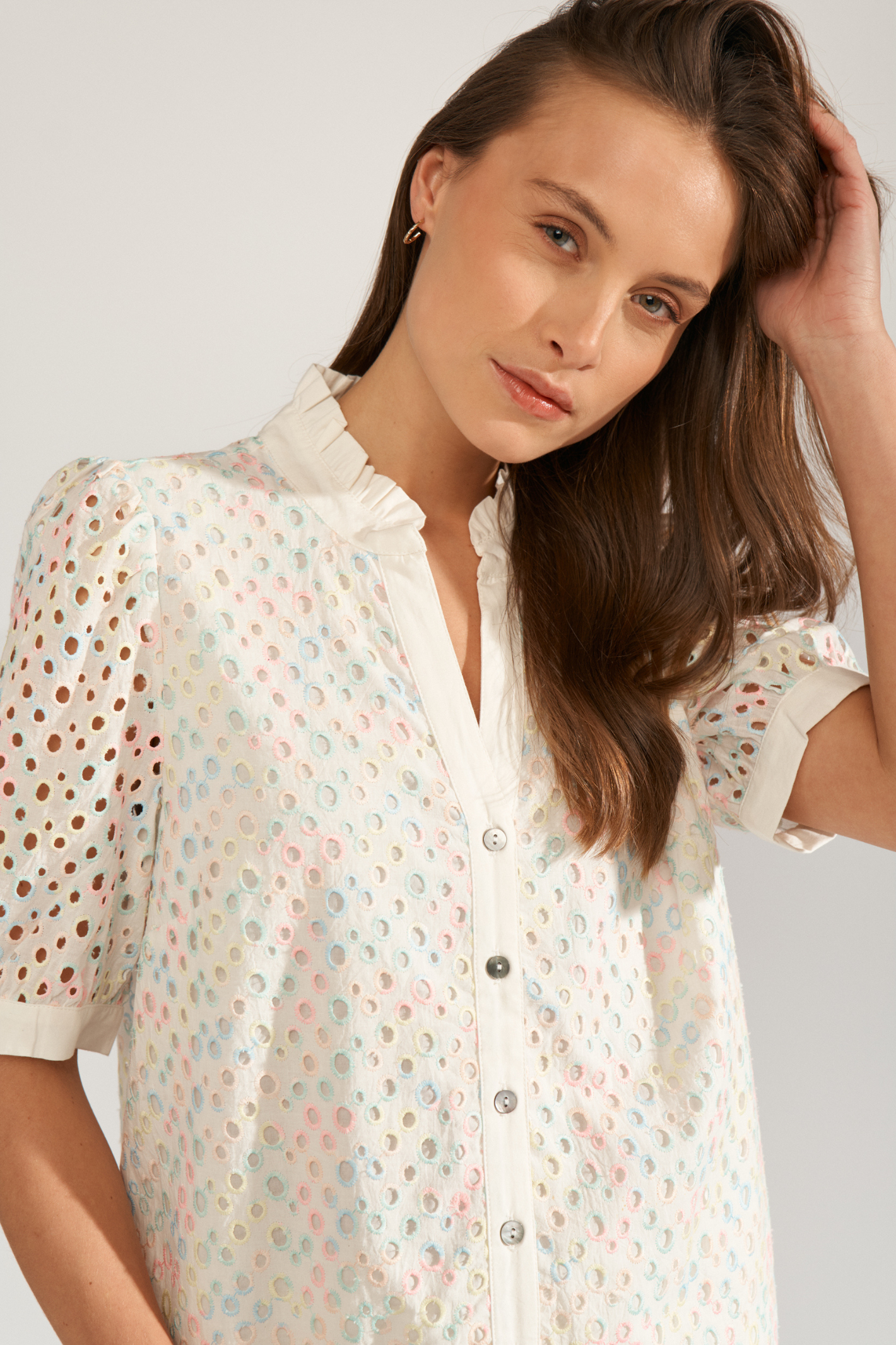 Numph 706771 Numarisa Short Sleeve White Shirt