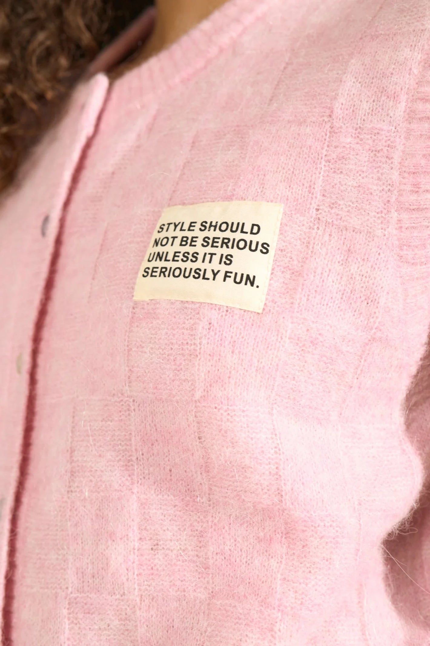 Numph 706928 NURIETTE CHECK VEST – Pink Lady