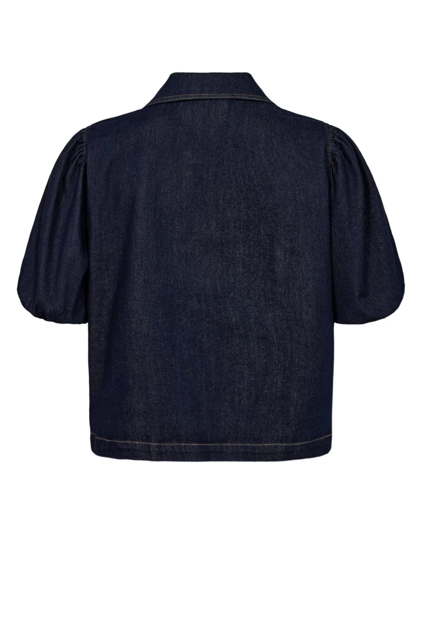 Numph 707020 NUALETTA SS Shirt – Dark Blue Denim