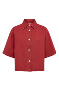 Nümph 707110 NUHAMILTON Shirt – Washed Mulberry Red Denim