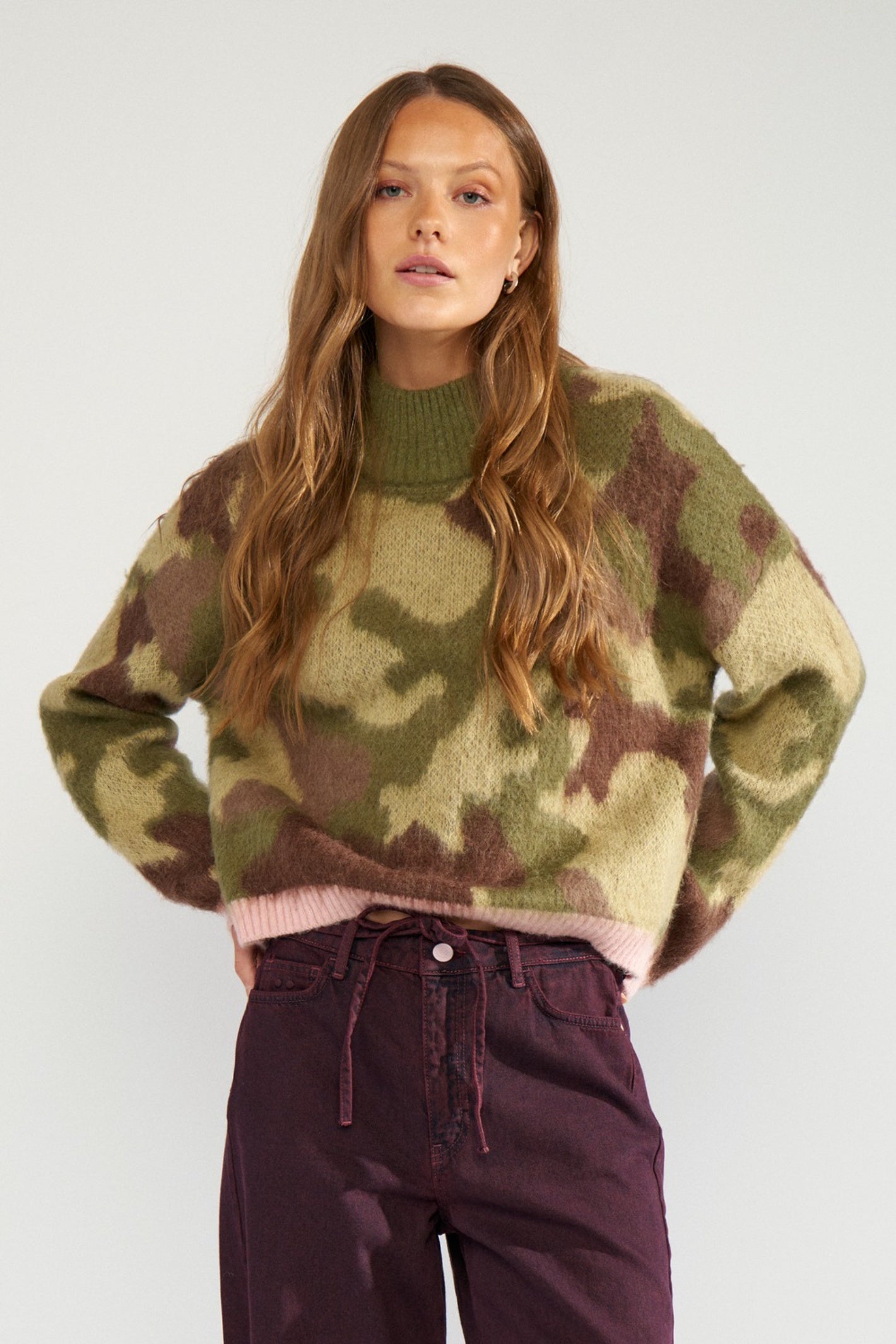 Numph 707195 Nucamu Jumper Calla Green