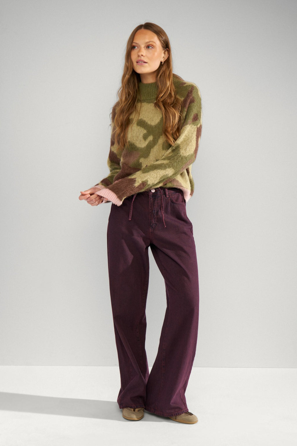 Numph 707195 Nucamu Jumper Calla Green